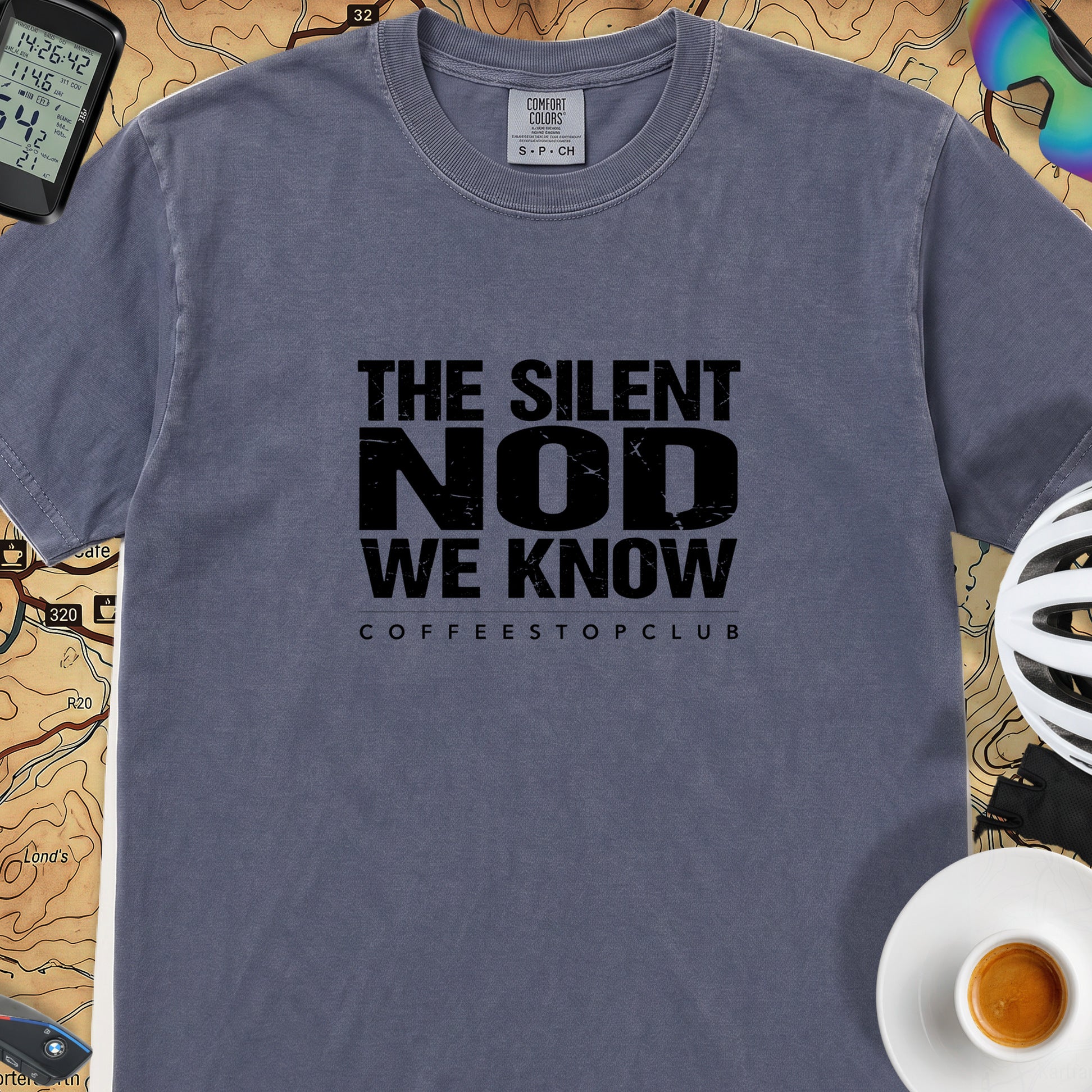 Silent Nod T‑Shirt — Denim