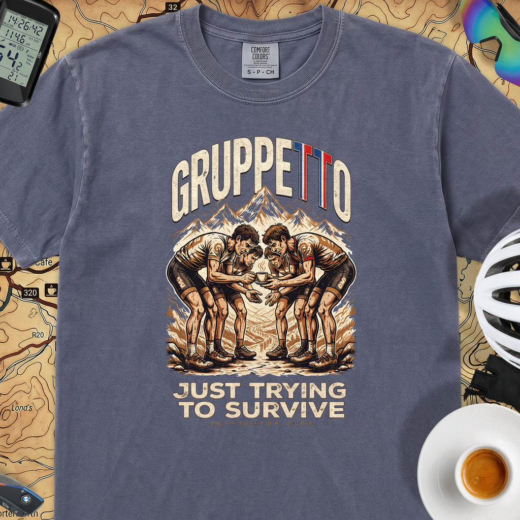 Gruppetto TdF Cycling T-Shirt — Denim