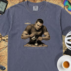 Espresso Stop Cycling T-Shirt — Denim