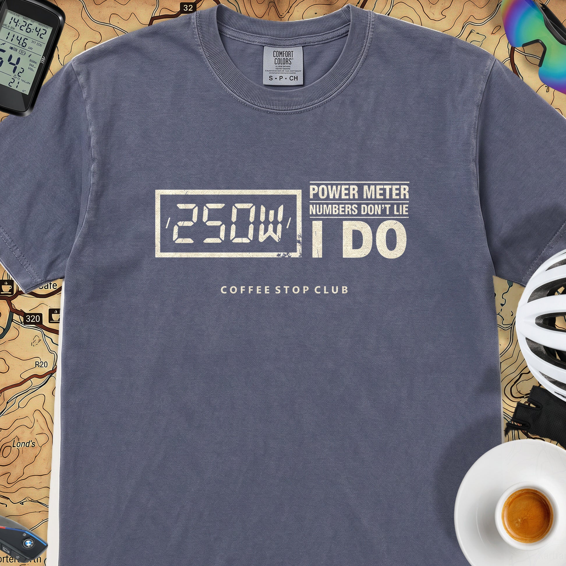 250 Watts T‑Shirt — Denim