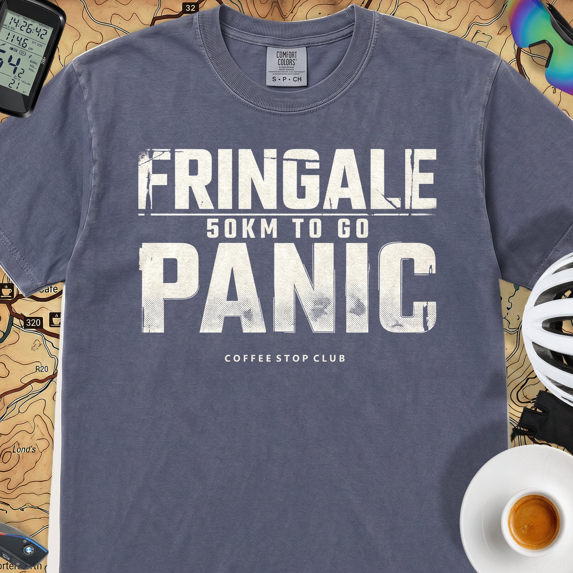 Fringale Bonk Tour T‑Shirt — Denim