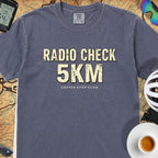 Radio Check 5Km Tour T‑Shirt — Denim