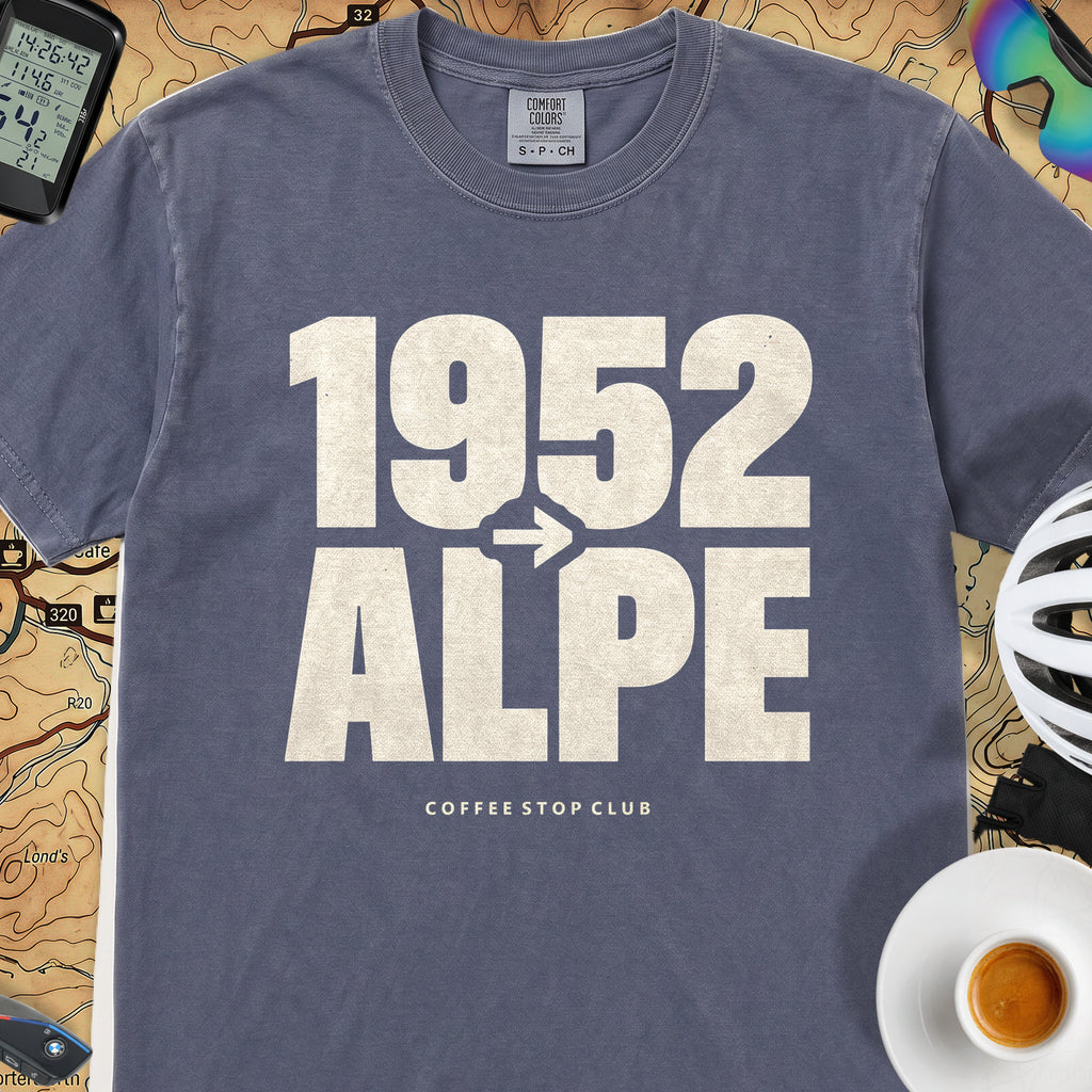 1952 --> l'Alpe Tour T‑Shirt — Denim