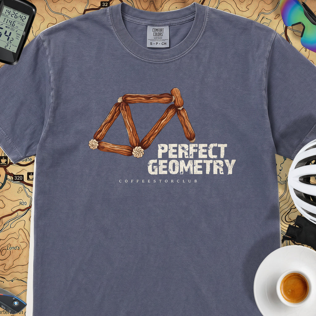 Perfect Geometry T‑Shirt — Denim
