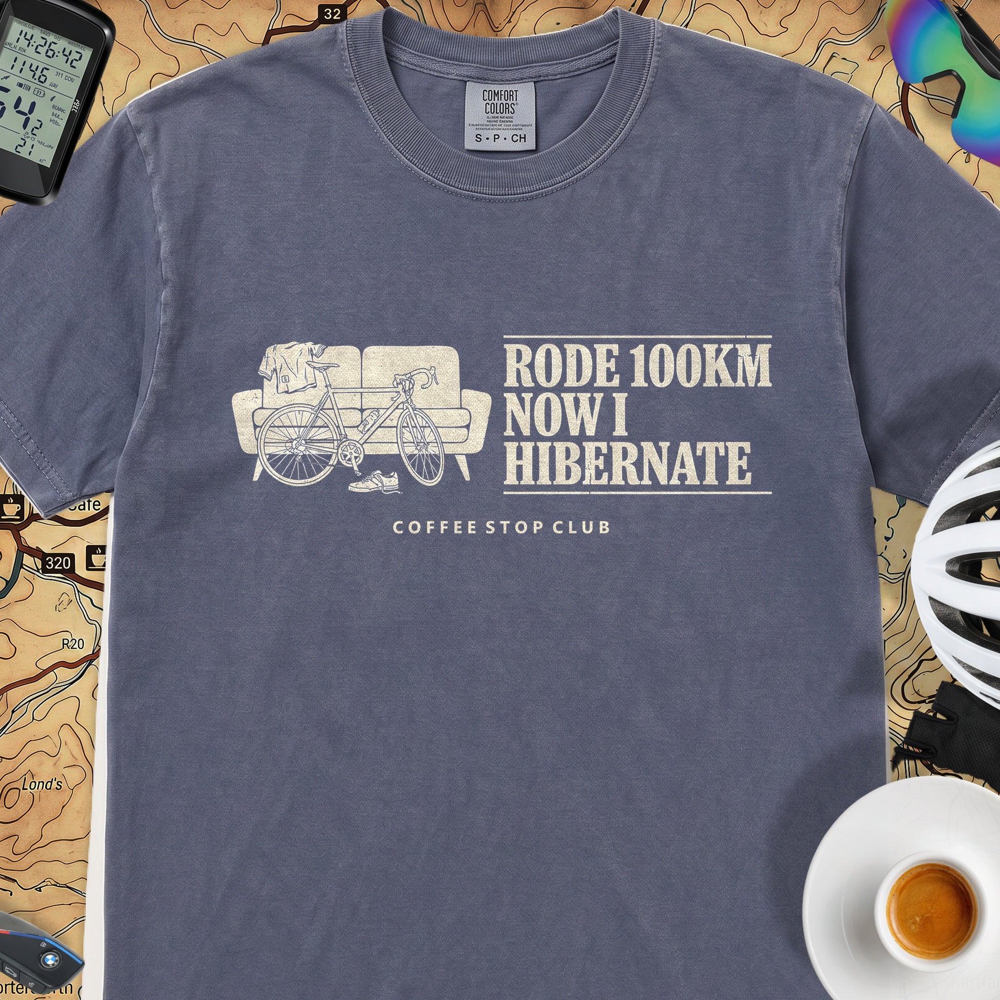 Bike --> Hibernate T‑Shirt — Denim