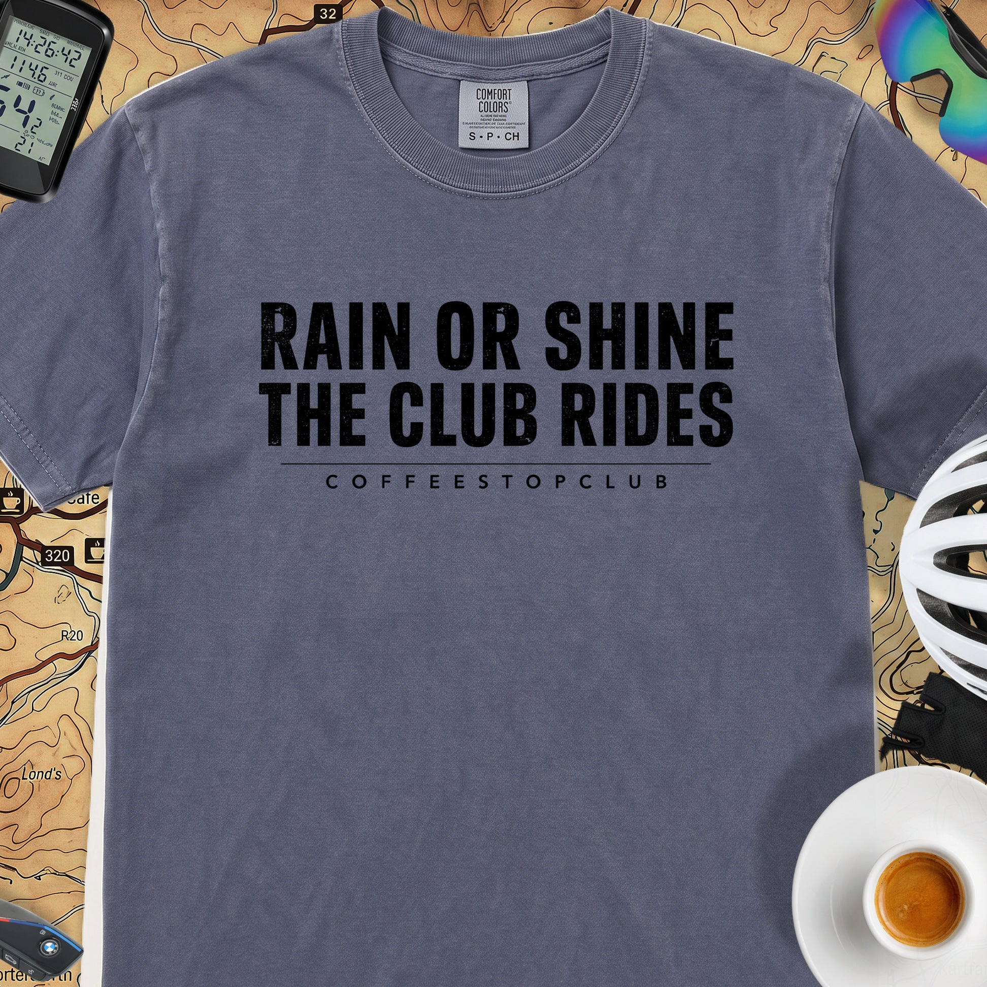 The Club Rides... T‑Shirt — Denim
