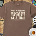 Freewheeling Life T‑Shirt — Espresso