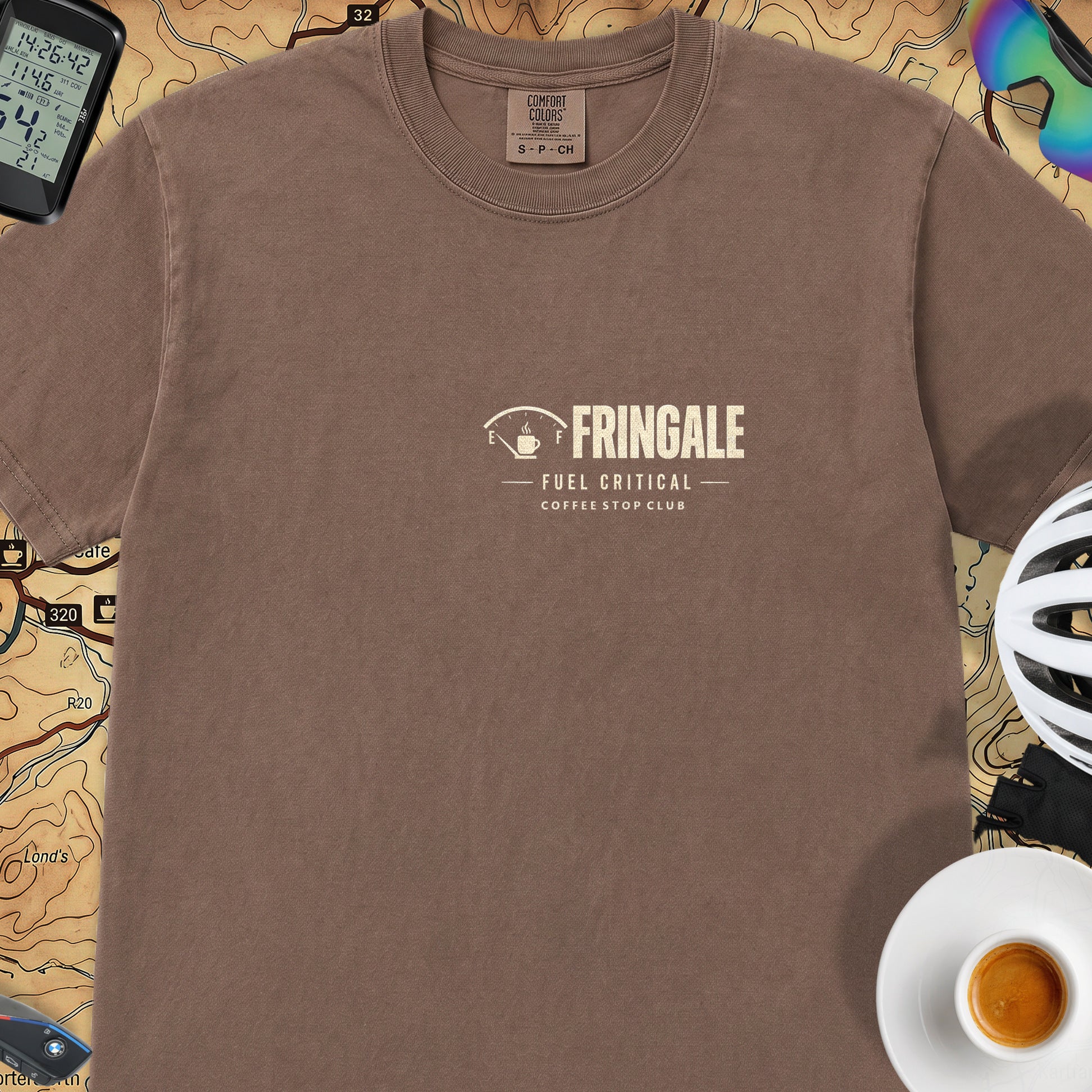 Fringale Fuel Critical Tour T‑Shirt — Espresso