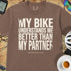 My Bike - My Partner - Just Sayin' T‑Shirt — Espresso