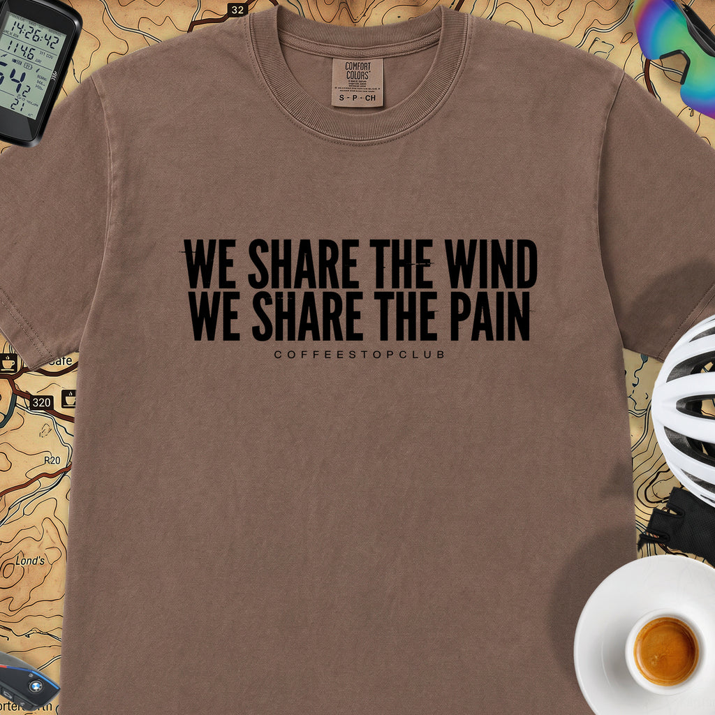 We Share the Wind T‑Shirt — Espresso