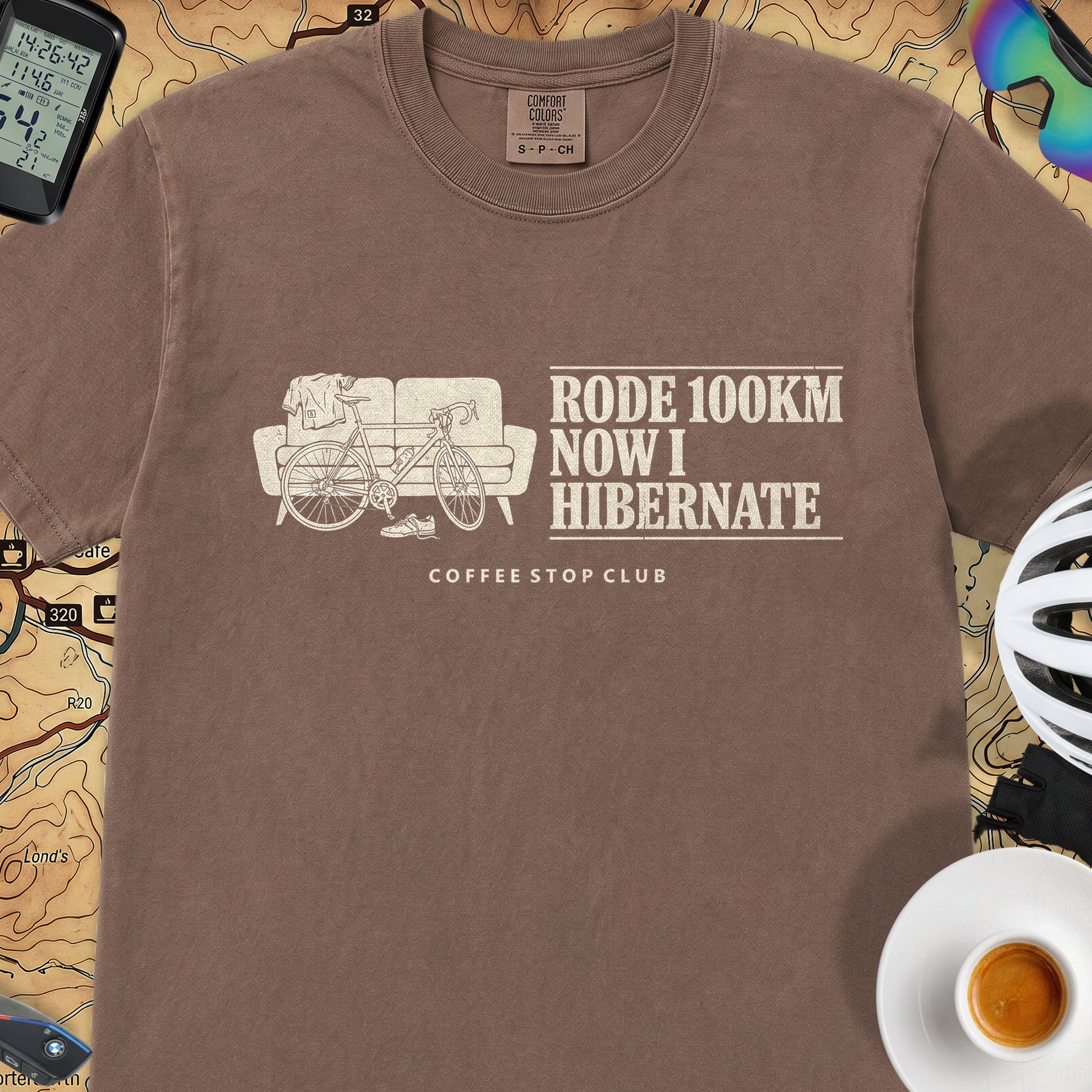 Bike --> Hibernate T‑Shirt — Espresso