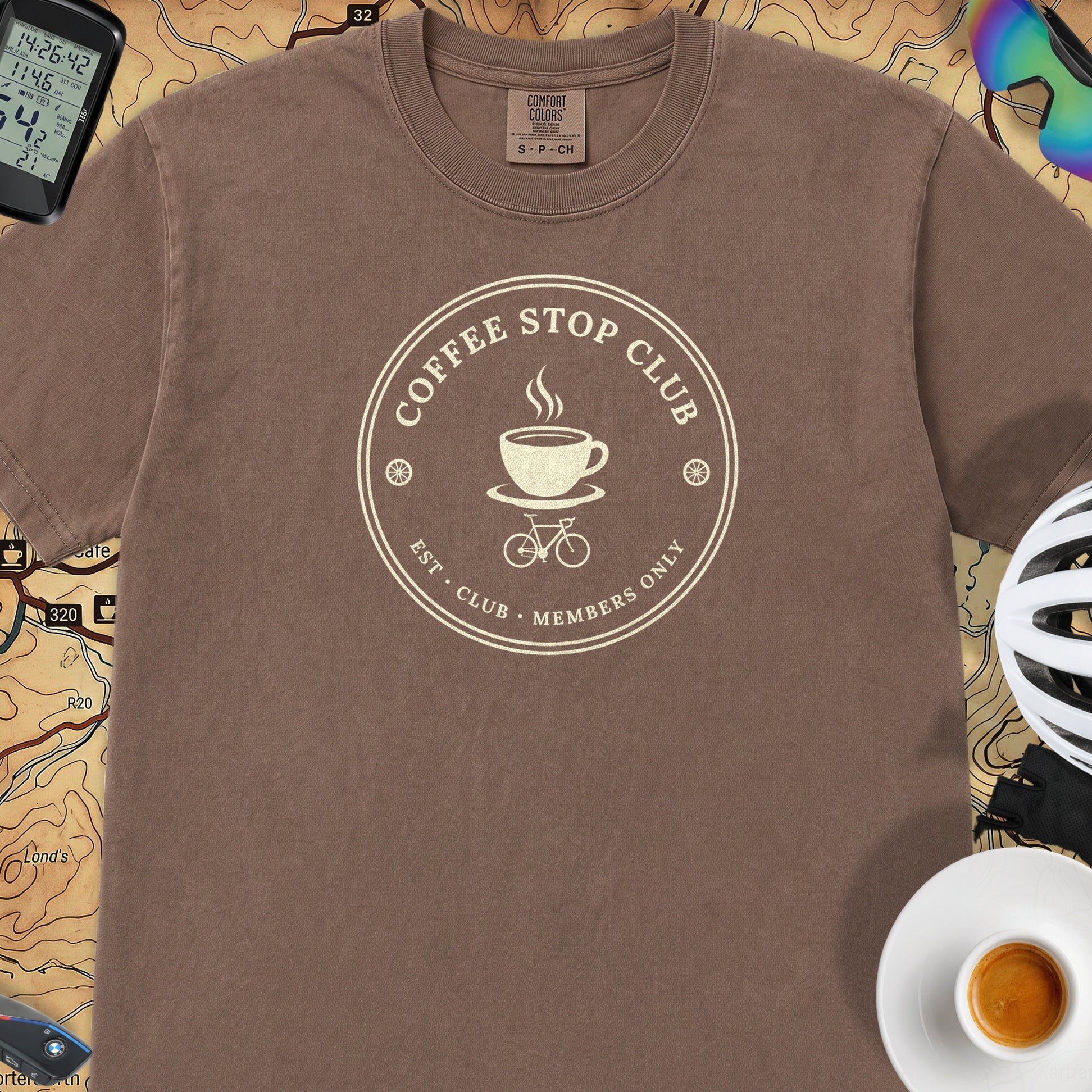 Coffee Stop Club Members Only T-Shirt — Espresso
