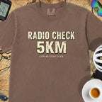 Radio Check 5Km Tour T‑Shirt — Espresso