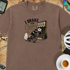I Brake For Coffee T-Shirt — Espresso