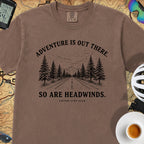 Adventure Is Out There Cycling T-Shirt — Espresso