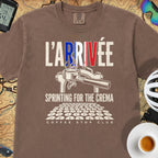 L'Arrivée TdF Cycling T-Shirt — Espresso