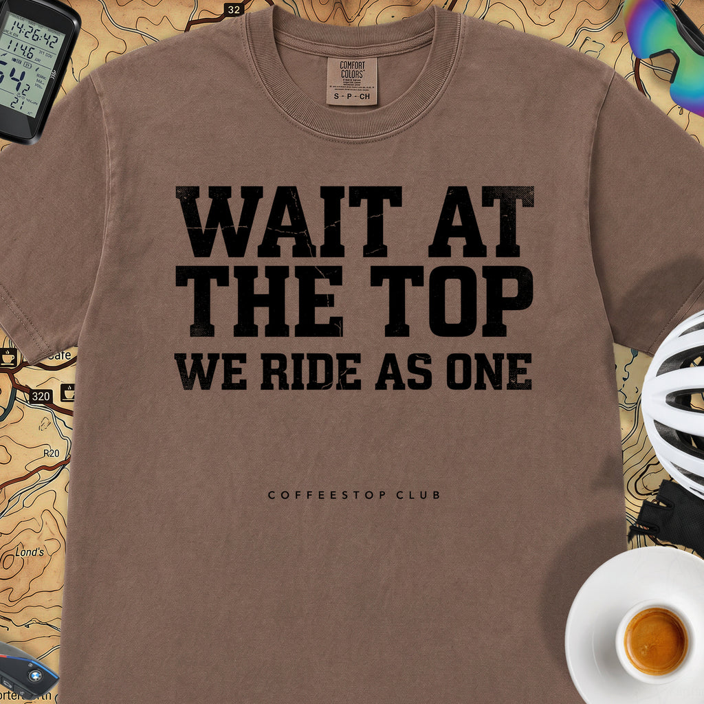 Wait at the Top T‑Shirt — Espresso