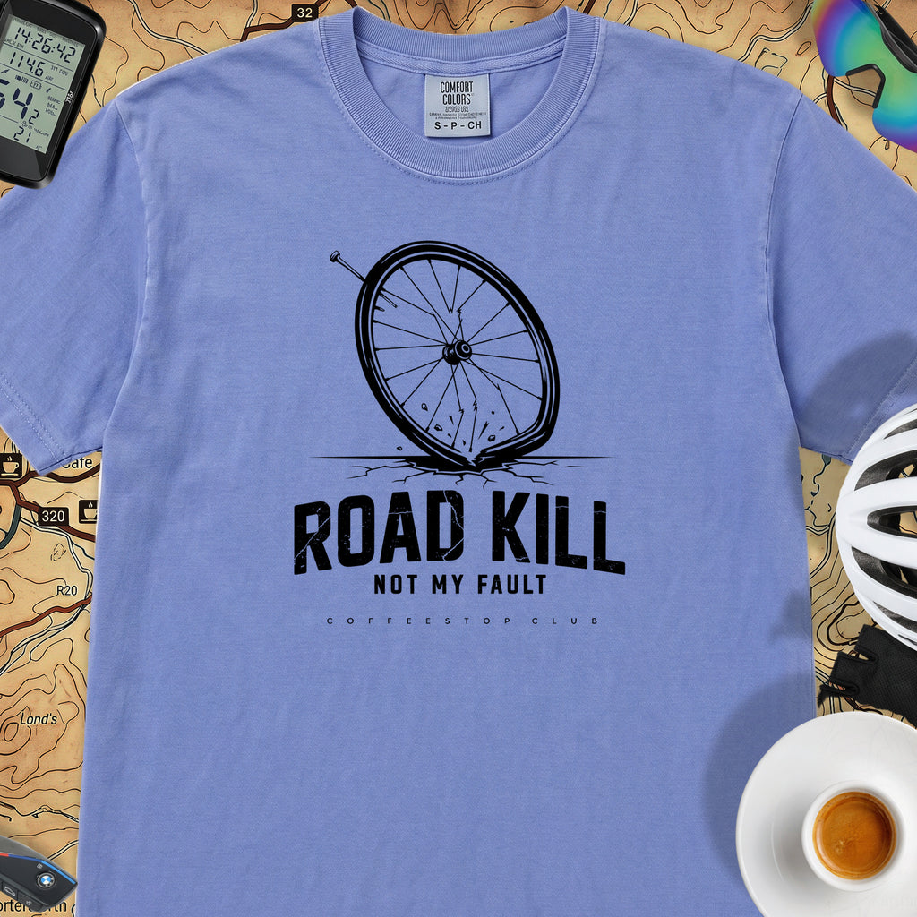 Road Kill T‑Shirt — Flo Blue