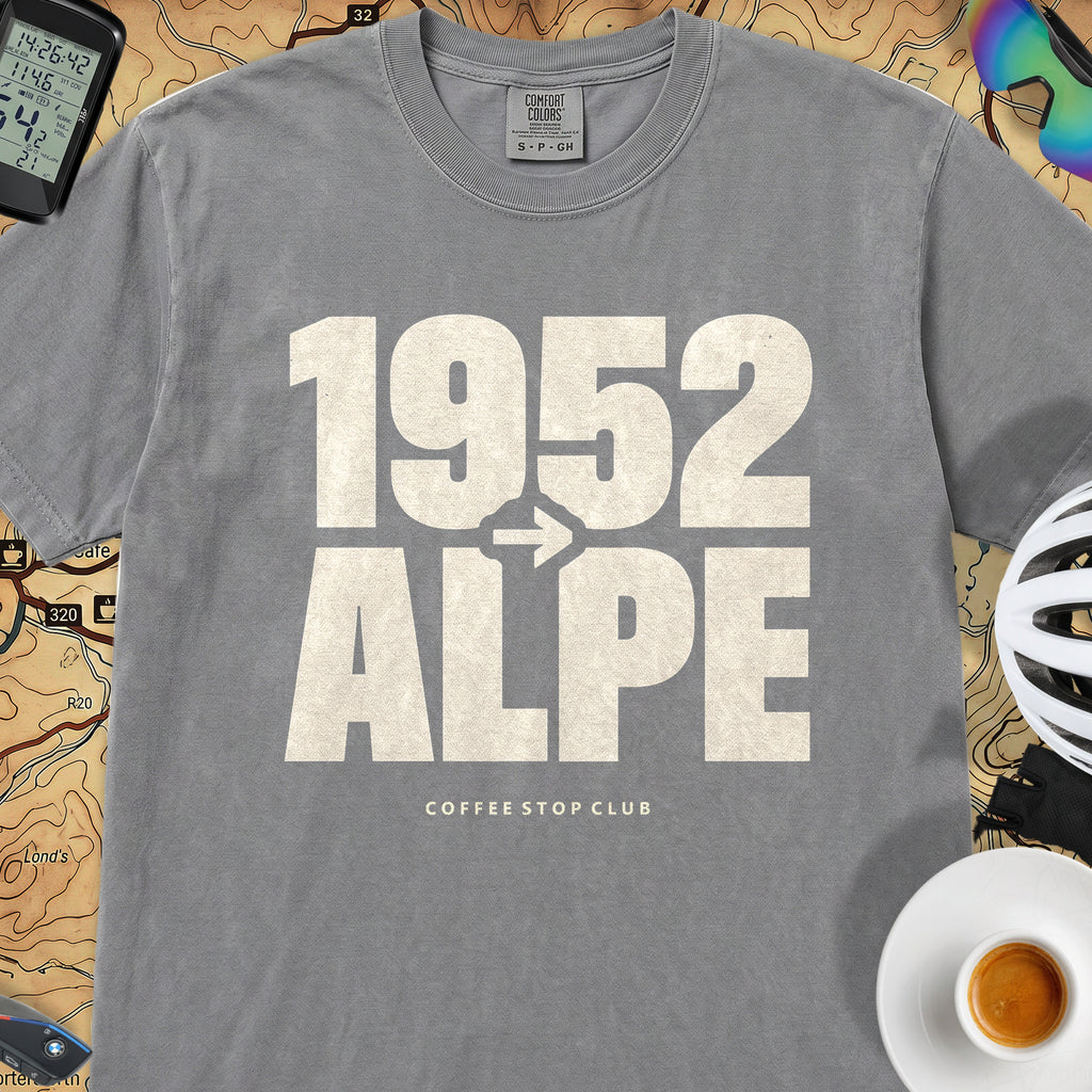 1952 --> l'Alpe Tour T‑Shirt — Granite