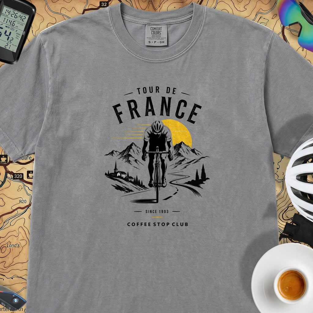 Tour de France Club T-Shirt — Granite