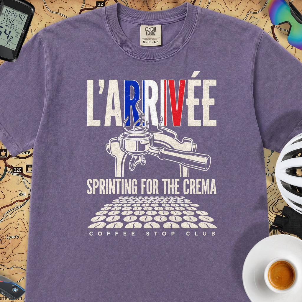 L'Arrivée TdF Cycling T-Shirt — Grape