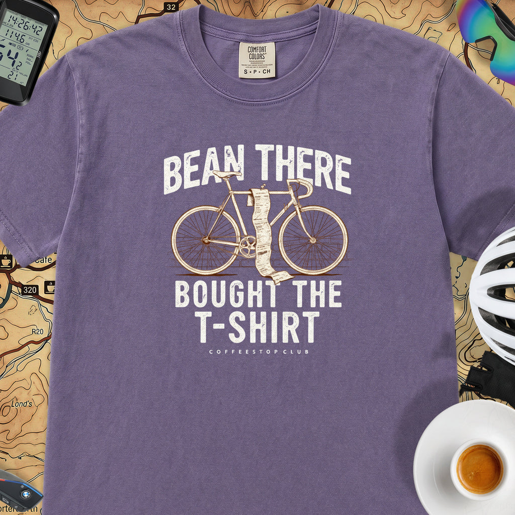 Bean There Cycling T-Shirt — Grape