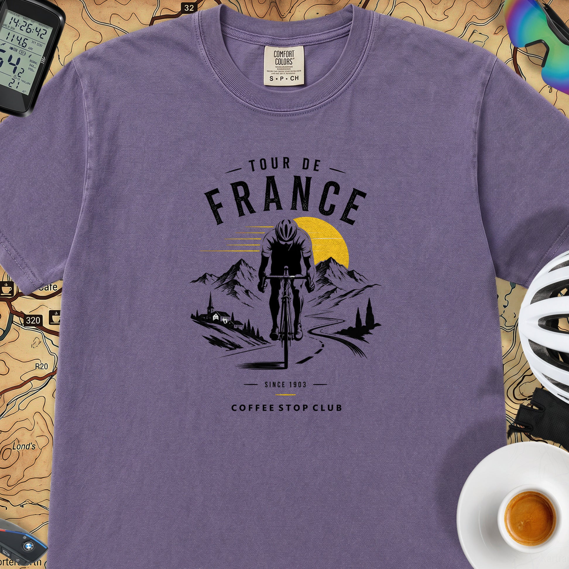 Tour de France Club T-Shirt — Grape