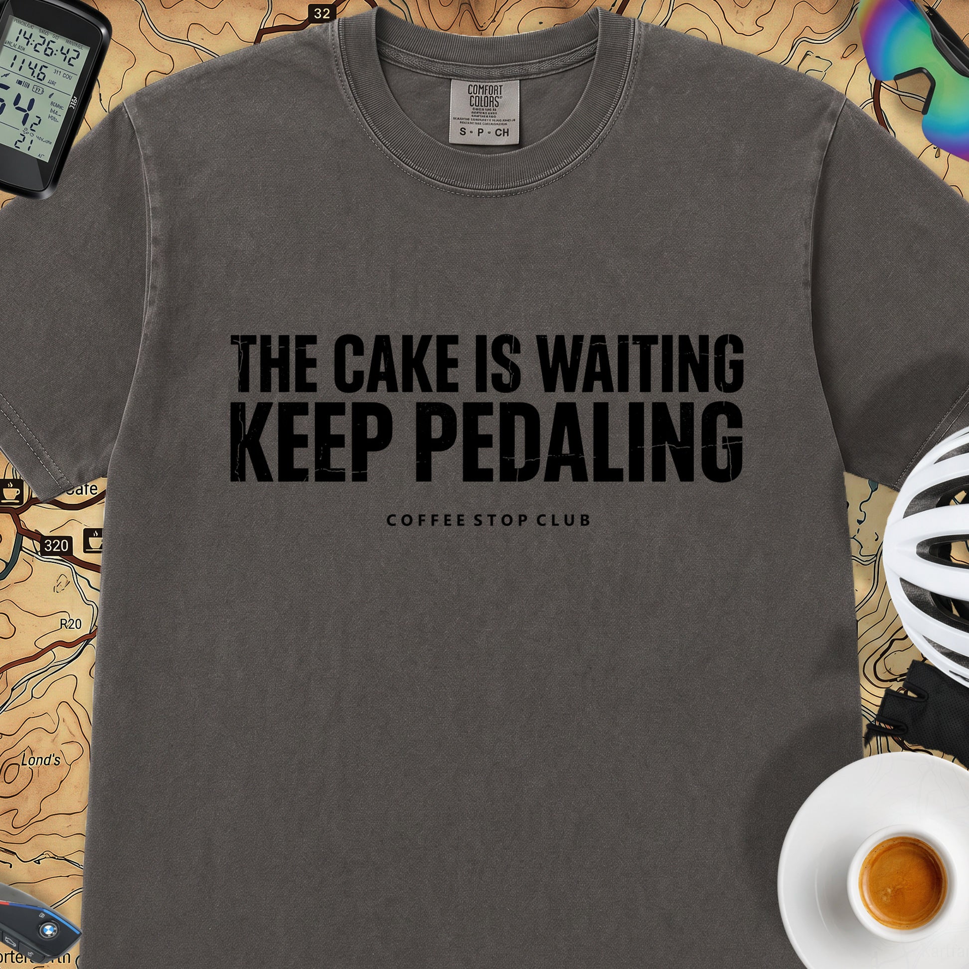 The Cake is Waiting T‑Shirt — Graphite
