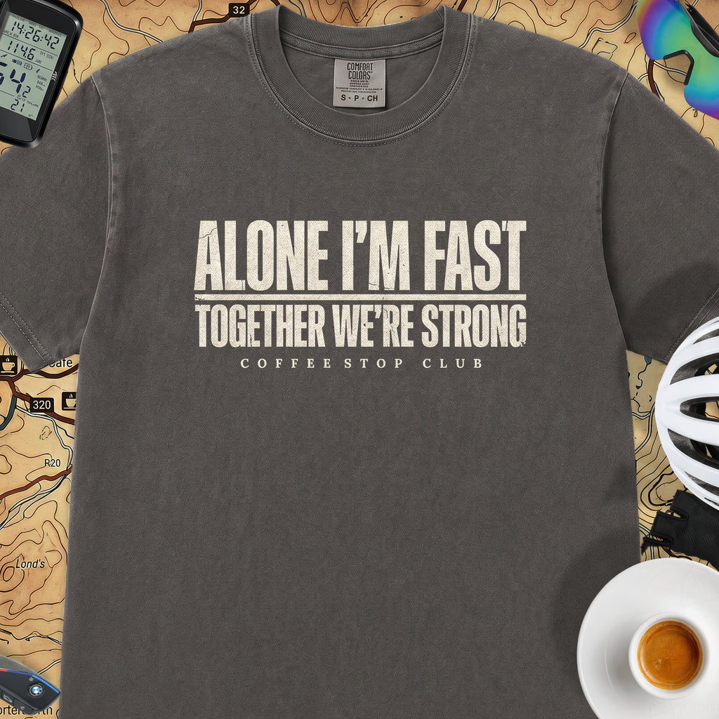 Alone I'm Fast T‑Shirt — Graphite