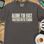 Alone I'm Fast T‑Shirt — Graphite