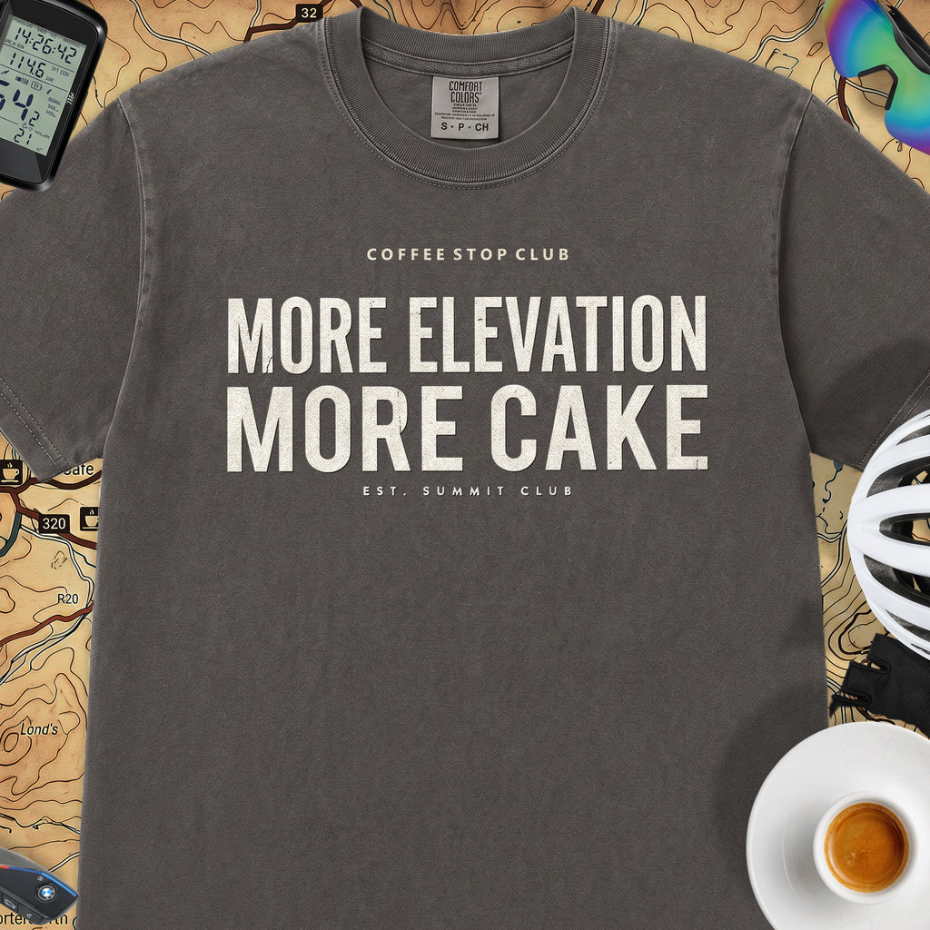 More Elevation More Cake T‑Shirt — Graphite