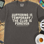 Suffering is Temporary Cycling T‑Shirt — Graphite