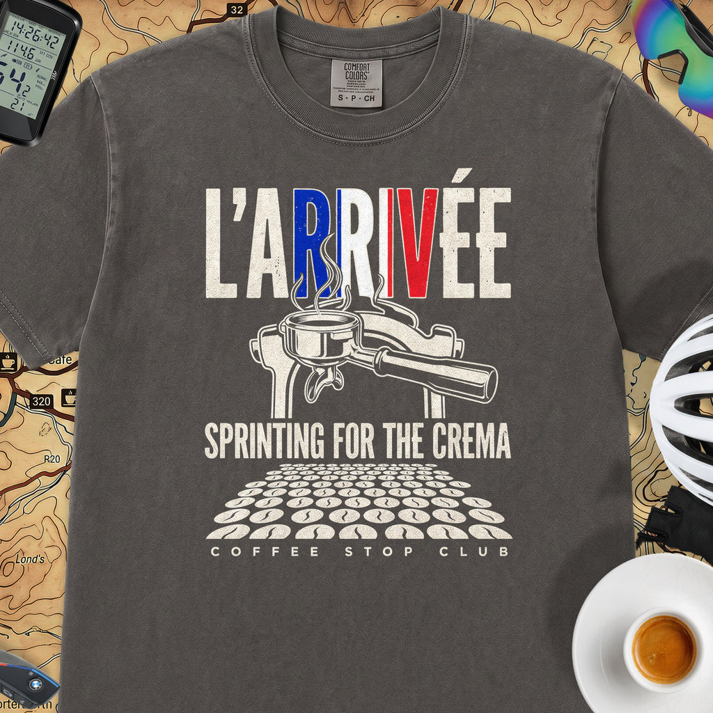 L'Arrivée TdF Cycling T-Shirt — Graphite