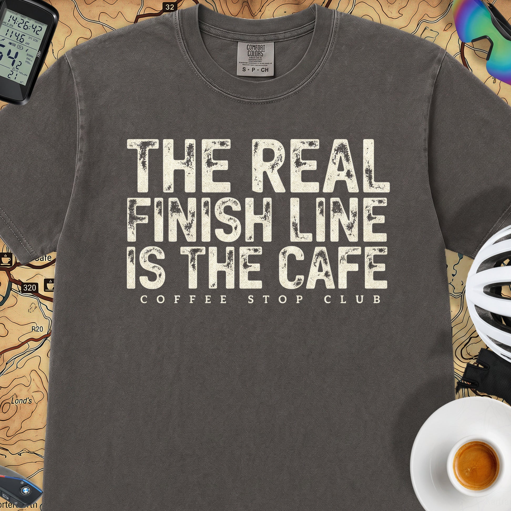 The Real Finish Line T‑Shirt — Graphite