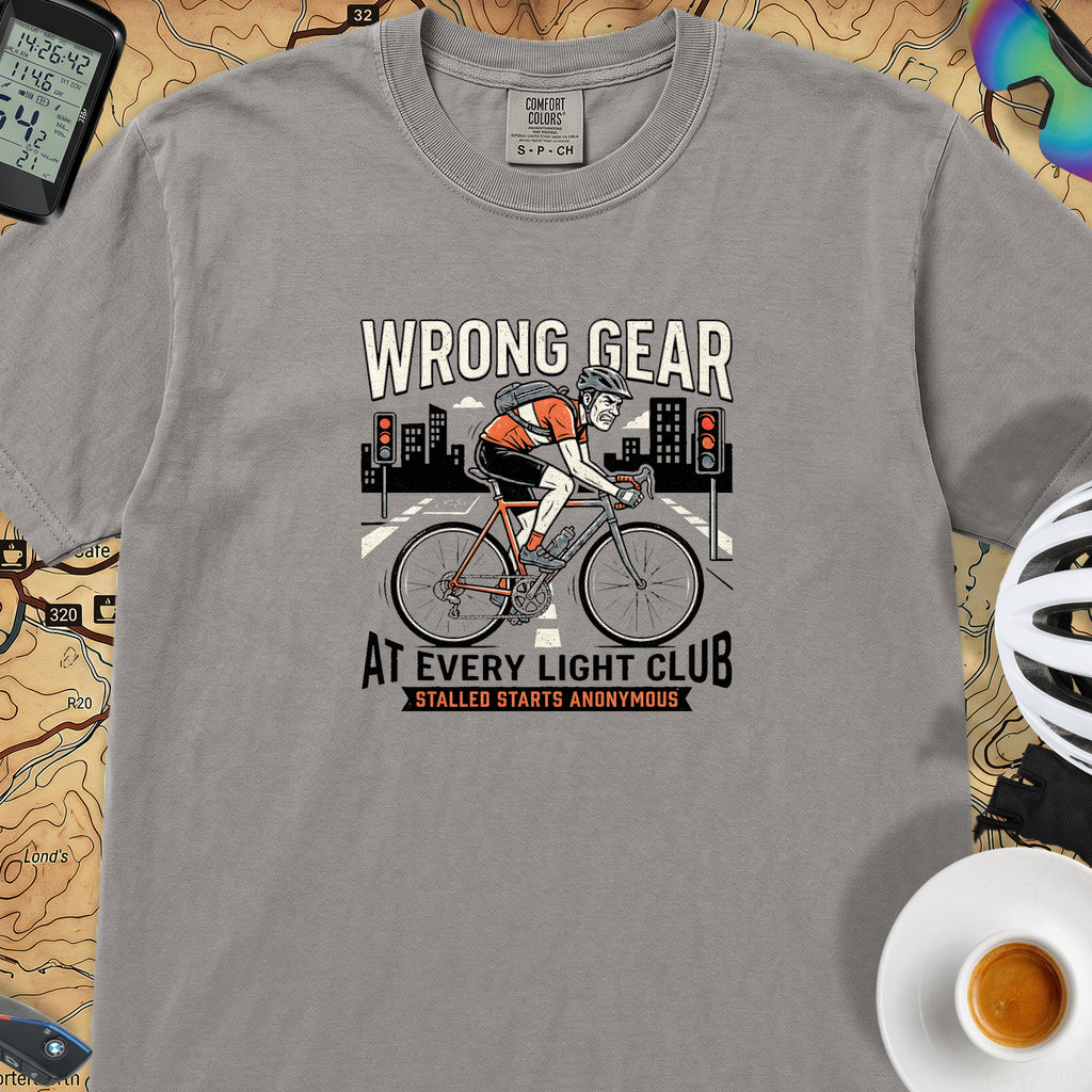 Wrong Gear at Light T-Shirt — Grey