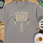 "Life Behind Bars" Cycling T-Shirt — Grey
