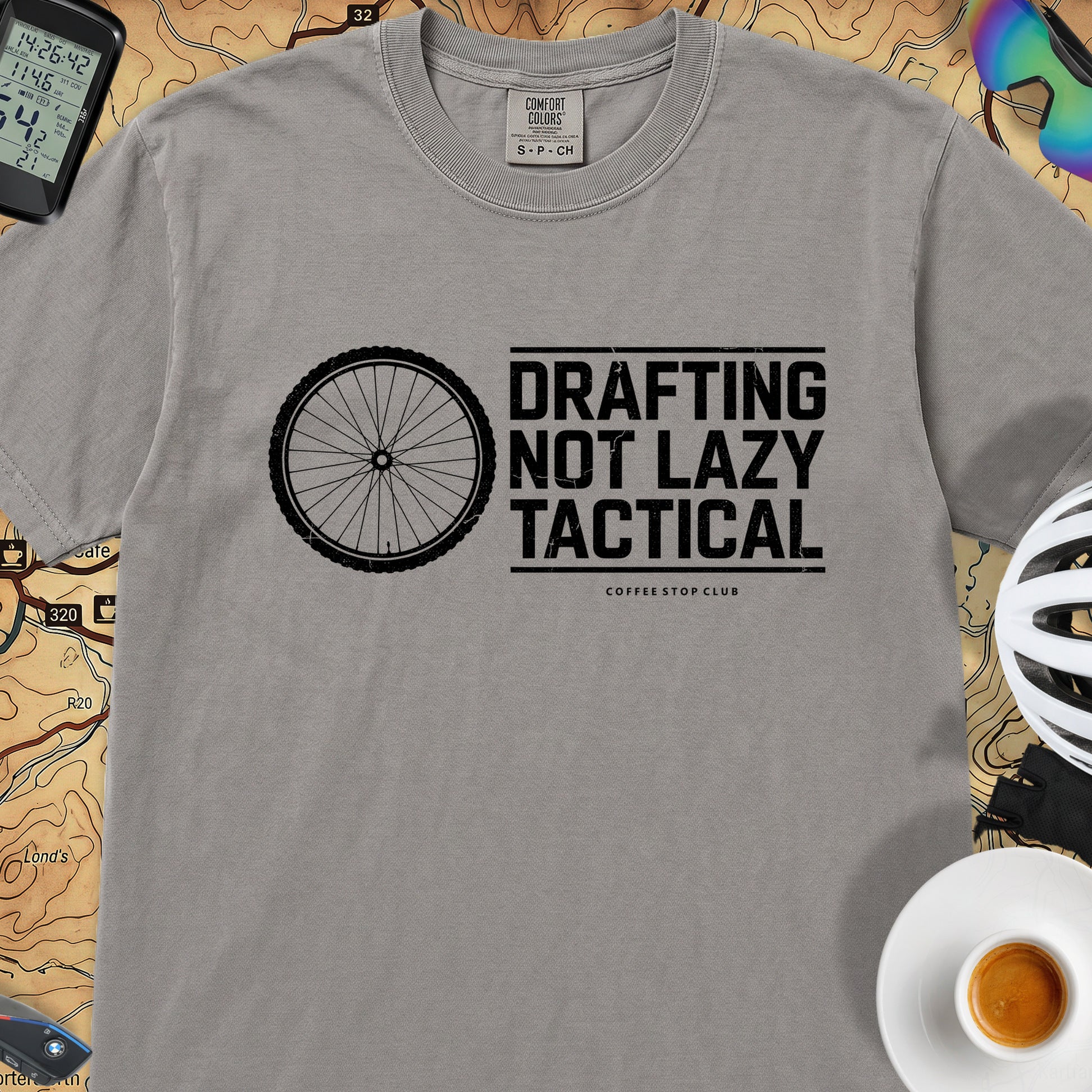 Drafting Not Lazy T-Shirt — Grey