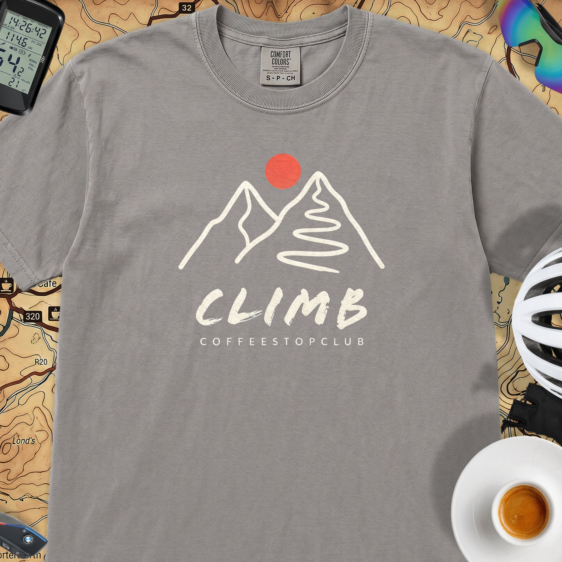 Climb Cycling T-Shirt — Grey