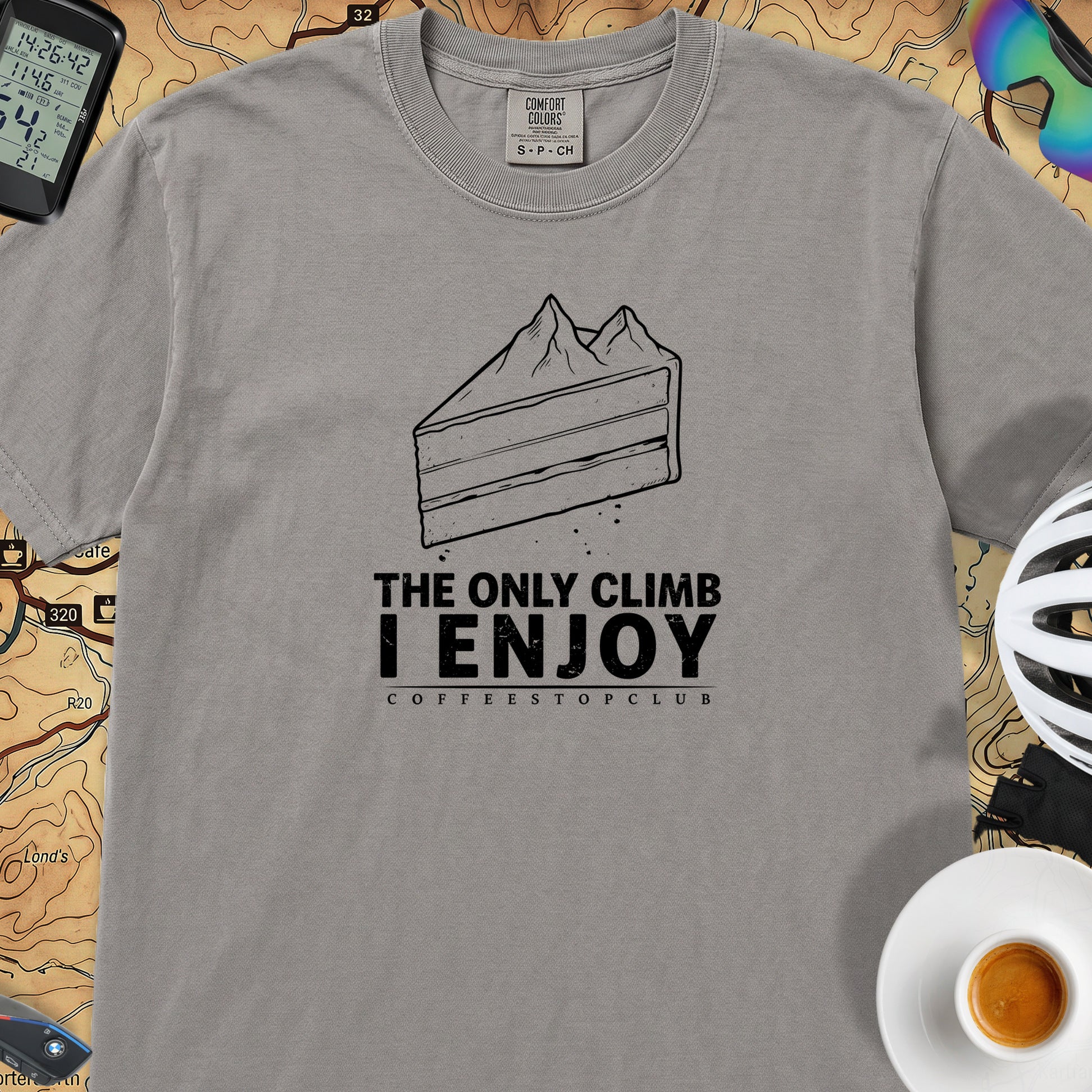 Only Climb Cycling T-Shirt — Grey
