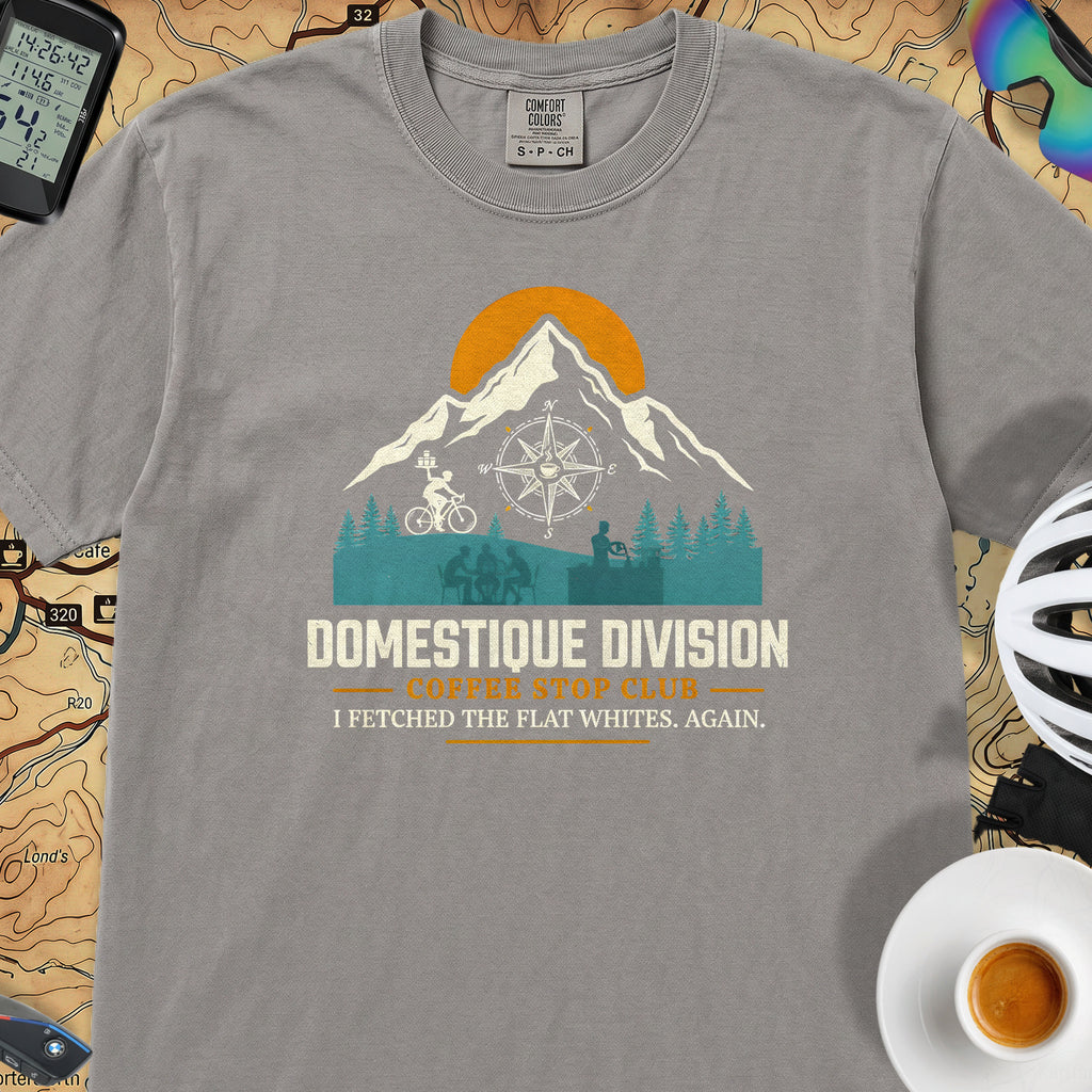Domestique Division Cyclist T-Shirt — Grey