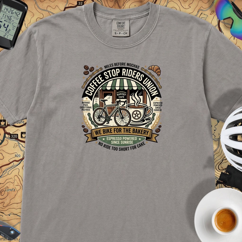 Riders Union Bakery T-Shirt — Grey