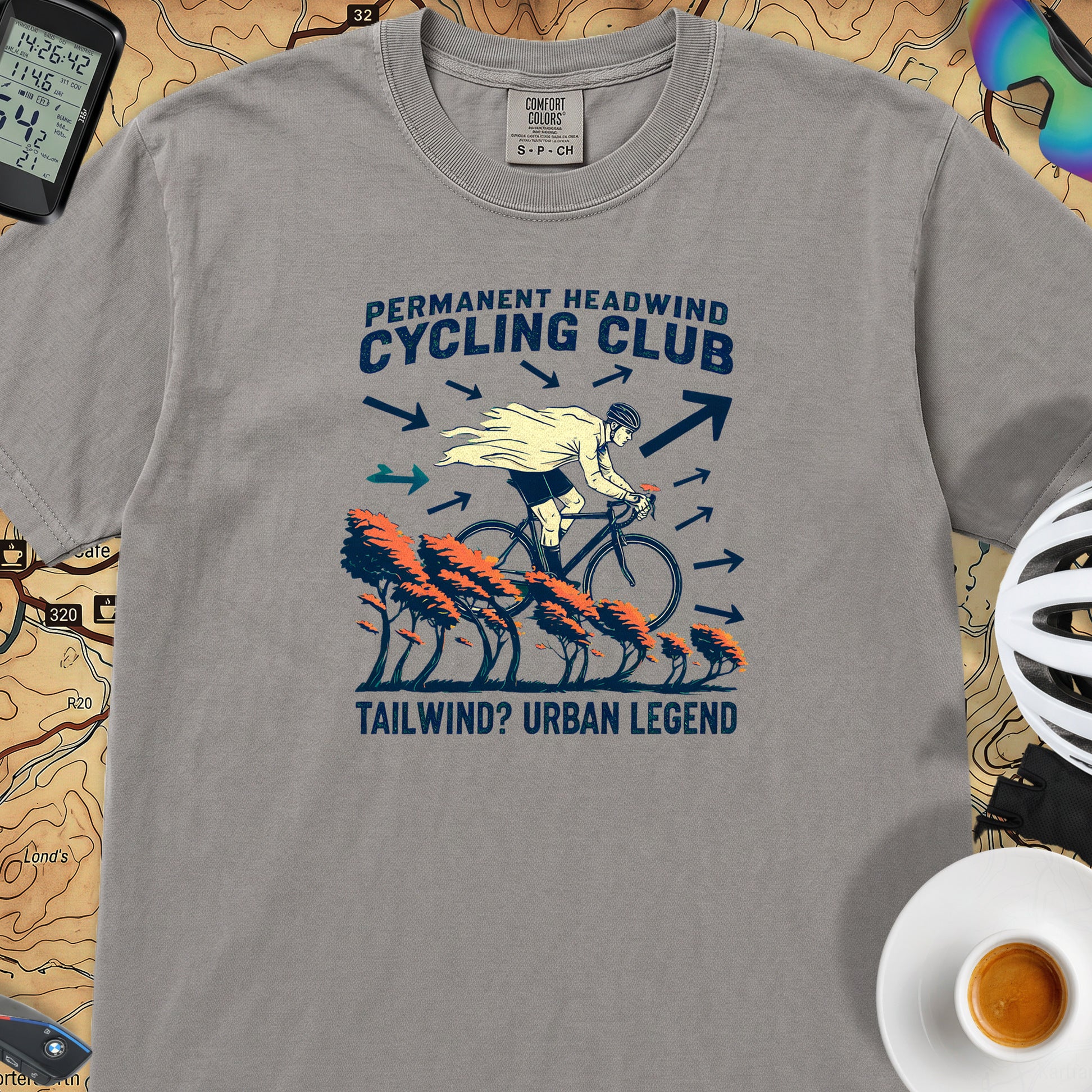 Headwind - Tailwind T‑Shirt — Grey