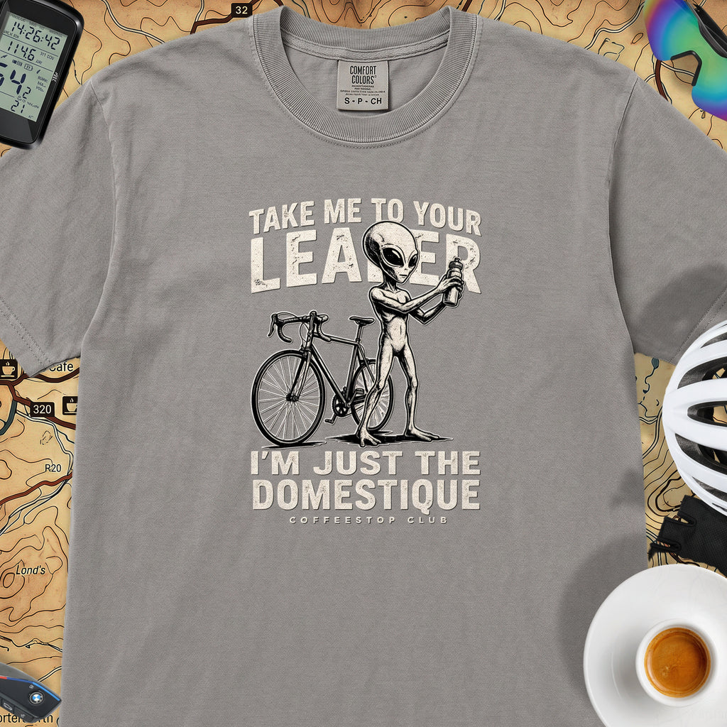 Domestique Alien Cycling T-Shirt — Grey