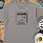 Recalculating For Coffee T-Shirt — Grey