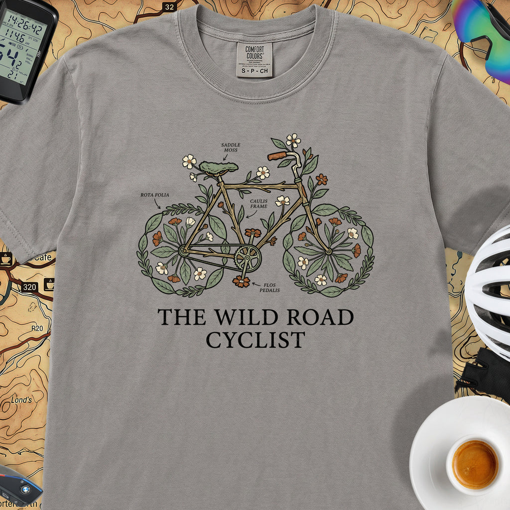 Wild Road Cyclist T-Shirt — Grey