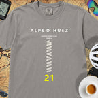 Alpe d'Huez Hairpin T-Shirt — Grey
