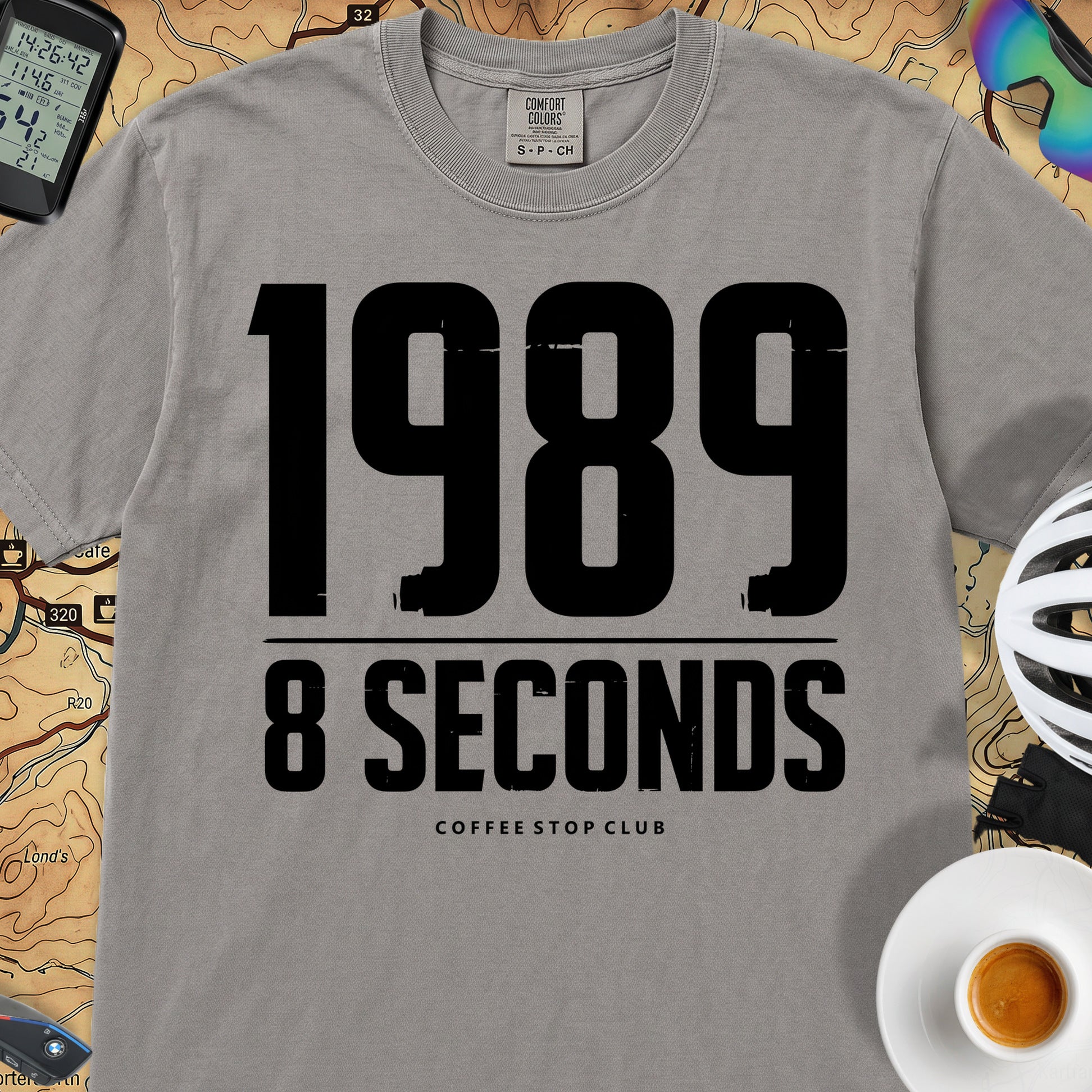1989 in 8 Seconds T-Shirt — Grey