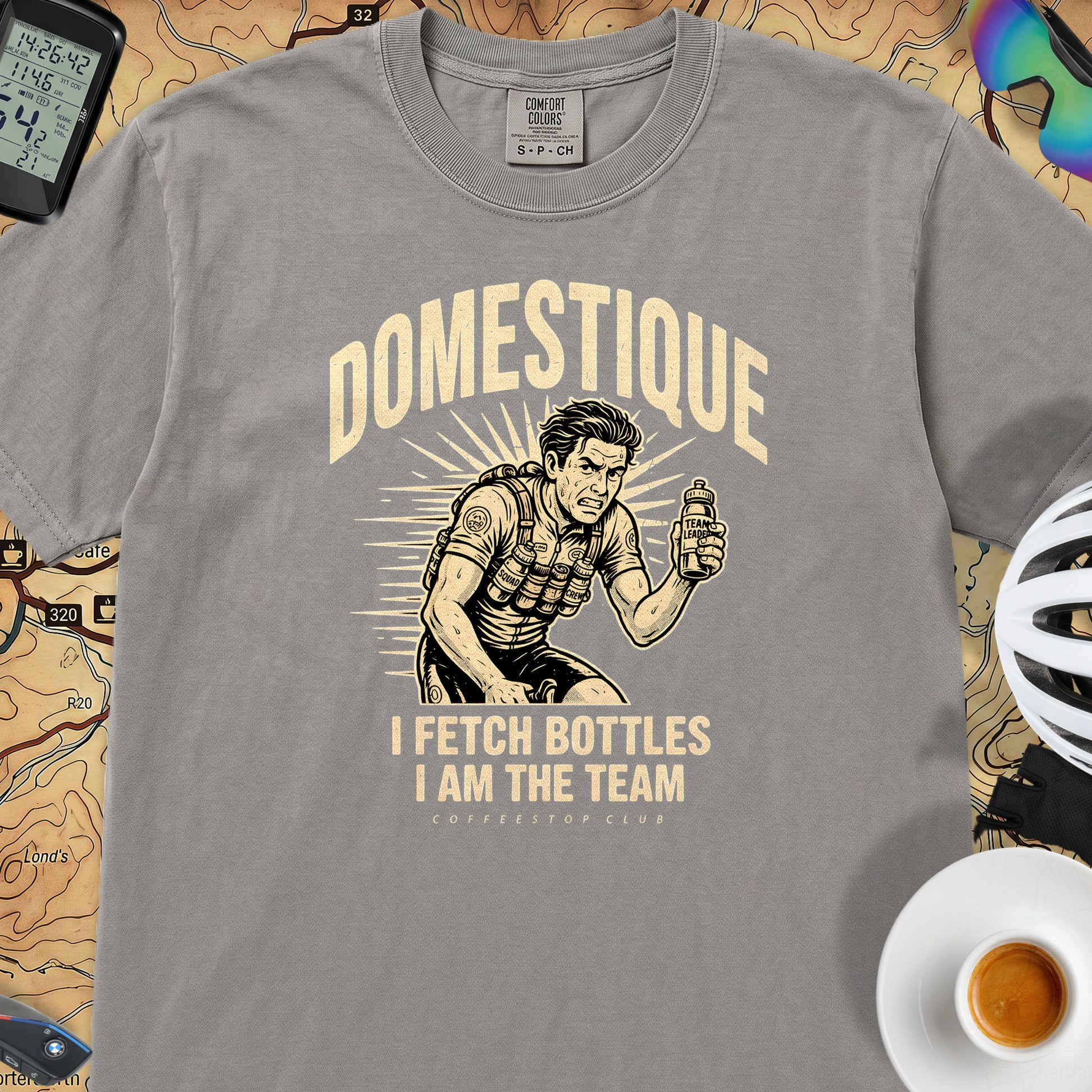 I am the Domestique Cycling T-Shirt — Grey