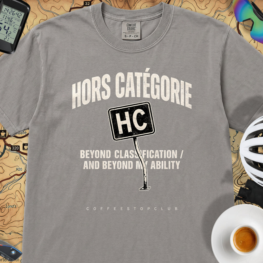 I'm Hors Catégorie Cycling T-Shirt — Grey