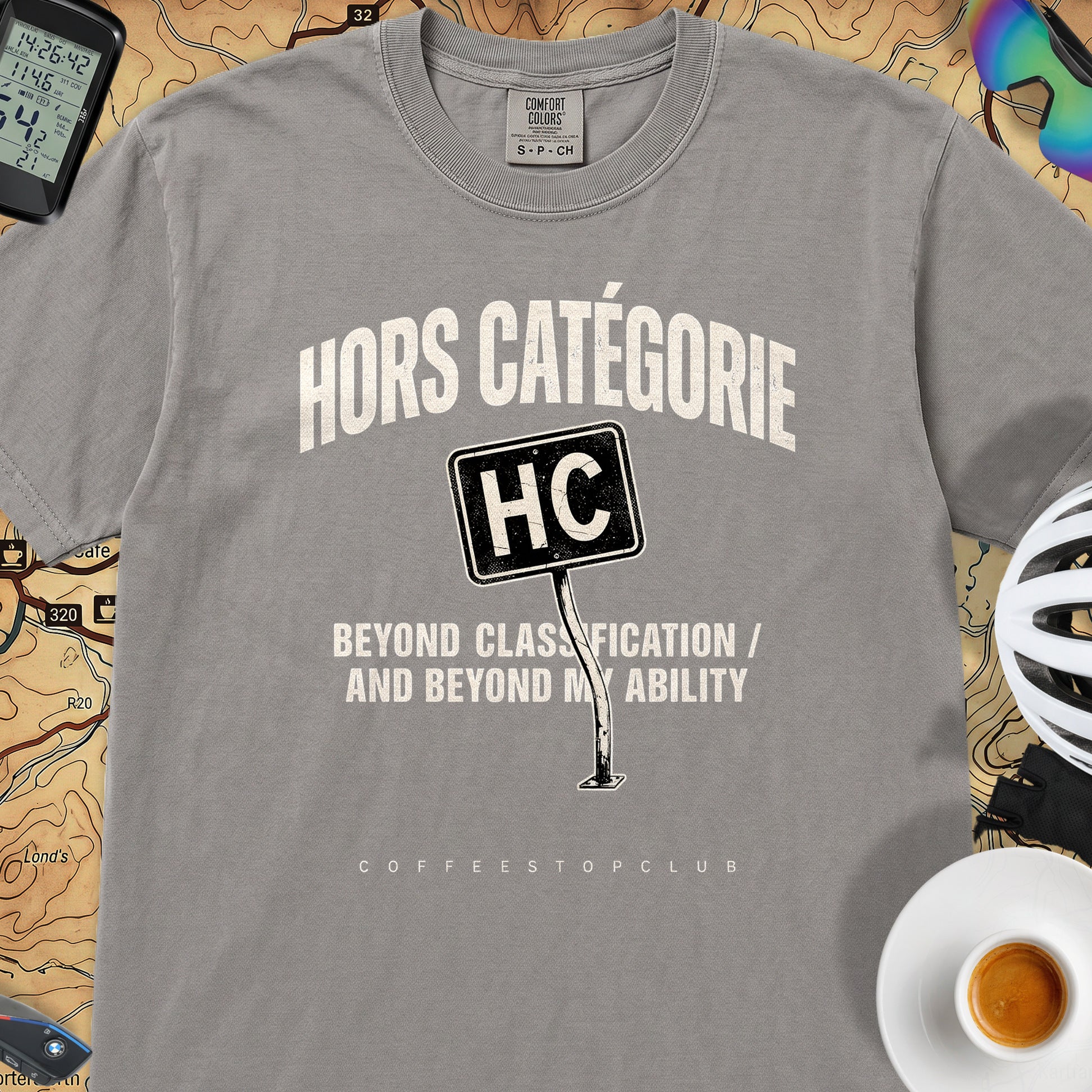 I'm Hors Catégorie Cycling T-Shirt — Grey